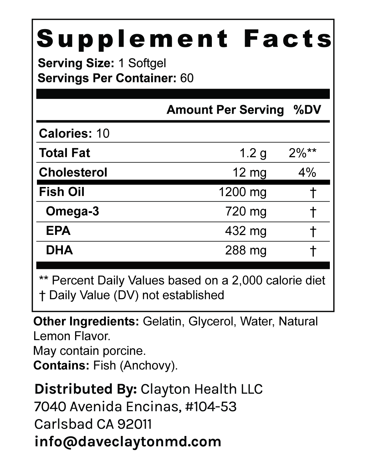 Omega-3 Fish Oil